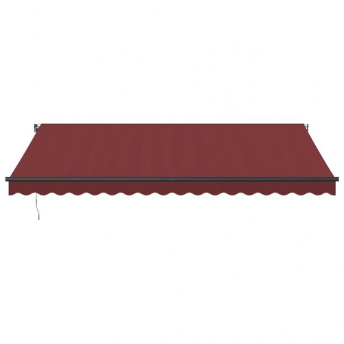 Markise 450×350 cm - automatisk betjening, bordeaux