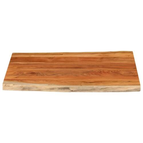 Bordplade 90x80x3,8 cm rektangulær massivt akacietræ