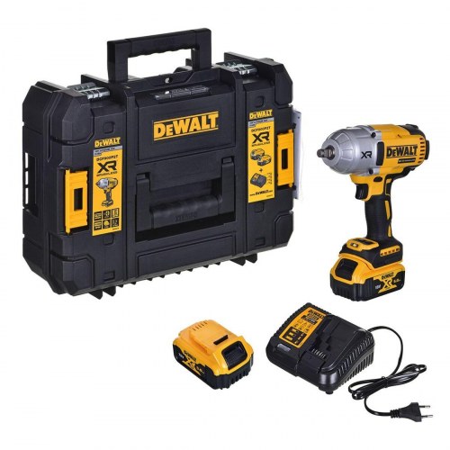 Dewalt DCF900P2T-QW slagnøgle 18 V - 1/2" børsteløs, sæt m. 2 batterier
