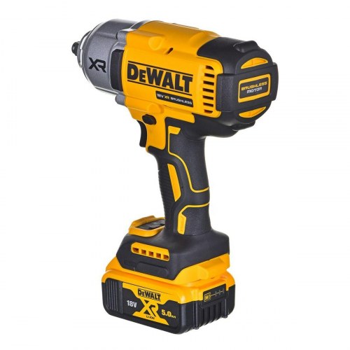 Dewalt DCF900P2T-QW slagnøgle 18 V - 1/2" børsteløs, sæt m. 2 batterier