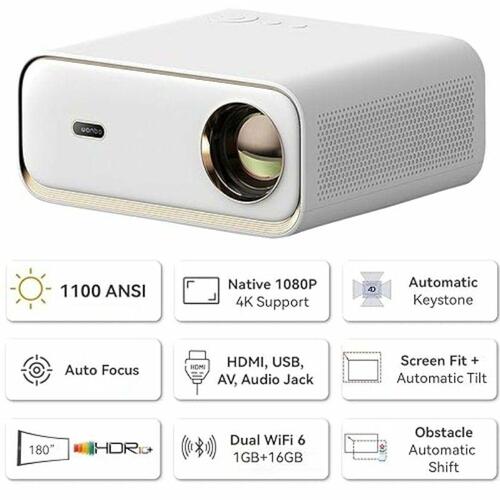Projektor Wanbo X5 Full HD 1100 Lm 1920 x 1080 px