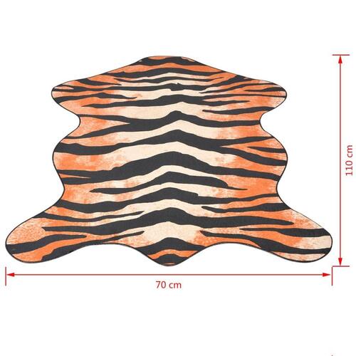 Tæppe i facon 70 x 110 cm tigerprint