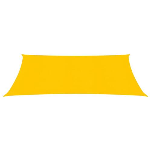 Solsejl 2x3,5 m 160 g/m² HDPE rektangulær gul