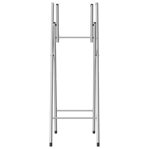 Foldbare ben til barbord 45x53x108 cm galvaniseret stål