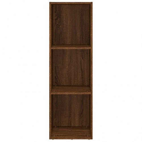 Bogreol / tv-skab 36×30×114 cm - konstrueret træ, brunt egetræ