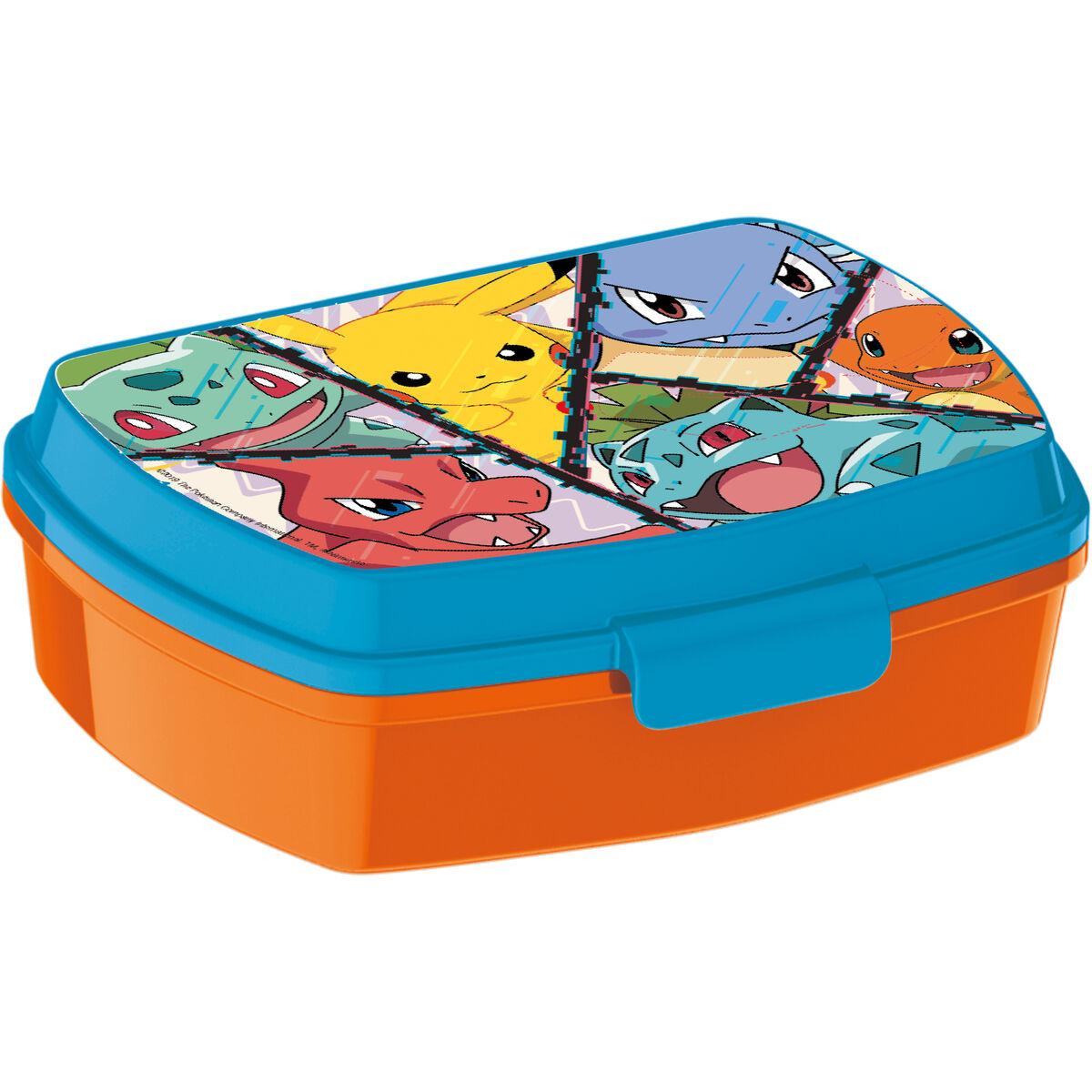 Pokémon madkasse til sandwich - multifarvet, rektangulær 17 × 5,6 × 13,3 cm billede