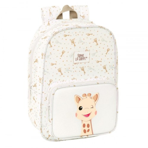 Sophie la Girafe børne­rygsæk - beige 20 × 28 × 8 cm