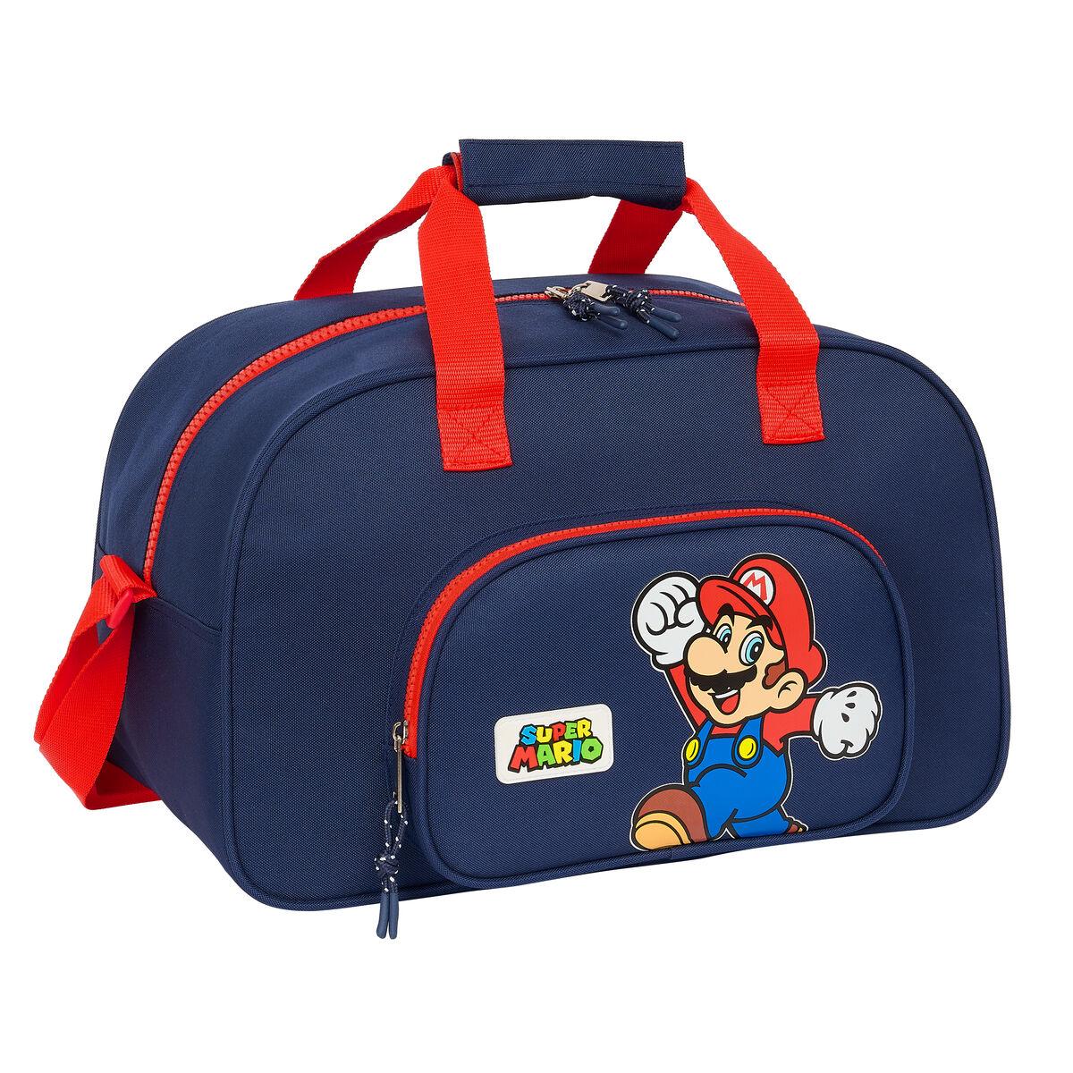 Sportstaske Super Mario World Marineblå 40 X 24 X 23 Cm