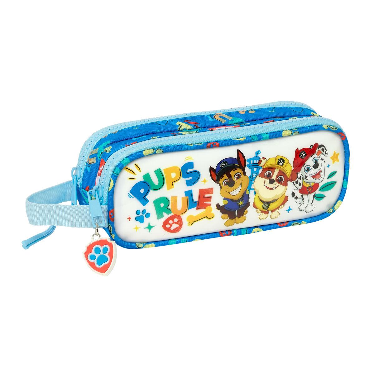 The Paw Patrol penalhus - Dobbelt carry-all, blå, 21 × 8 × 6 cm