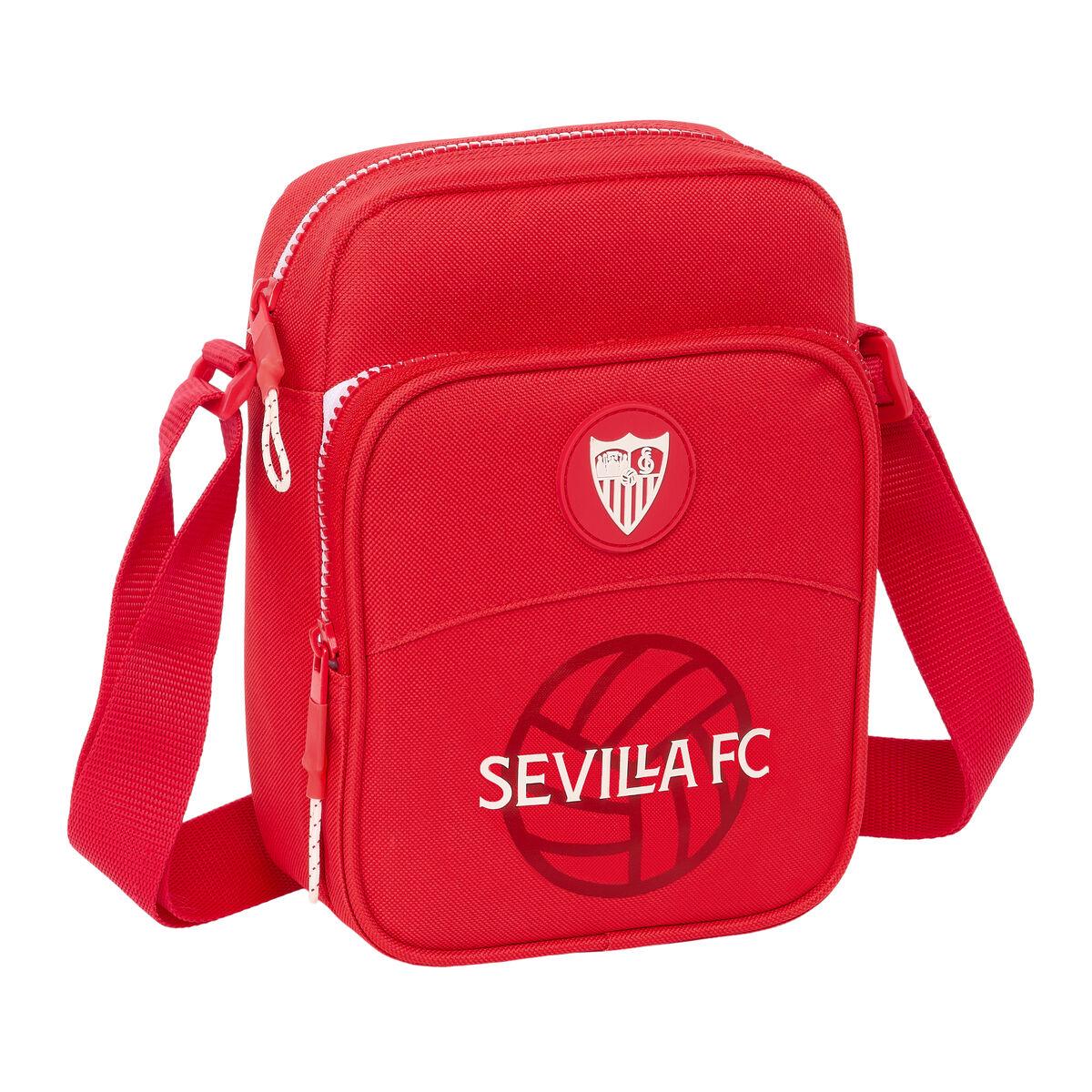 Sevilla Fútbol Club skuldertaske til børn - rød, 16 × 22 × 6 cm
