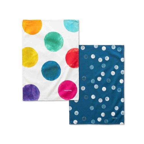 Karklud HappyFriday Confetti Multifarvet 70 x 50 cm (2 enheder)