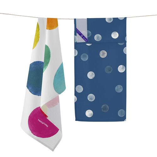 Karklud HappyFriday Confetti Multifarvet 70 x 50 cm (2 enheder)