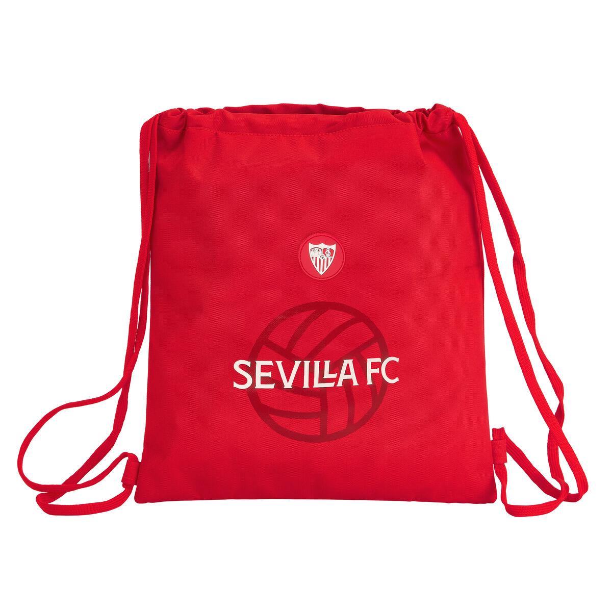 Sevilla Fútbol Club gymsack - rød snørelukket rygsæk 35 × 40 cm