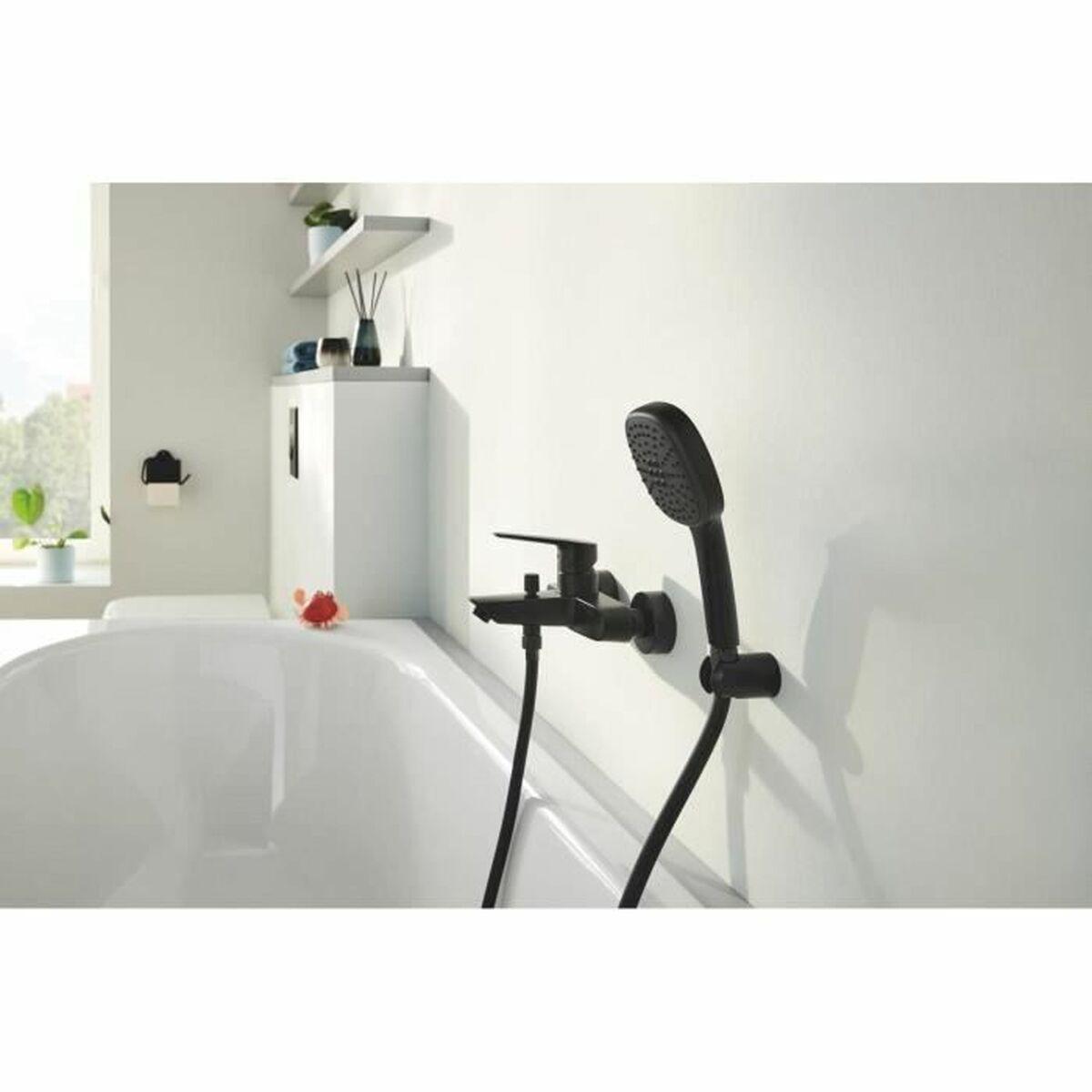 Brusehoved Grohe Sort Mat bagpå Silikone