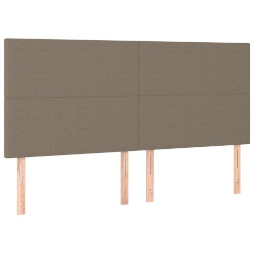 Kontinentalseng med madras 180x200 cm - stof, gråbrun
