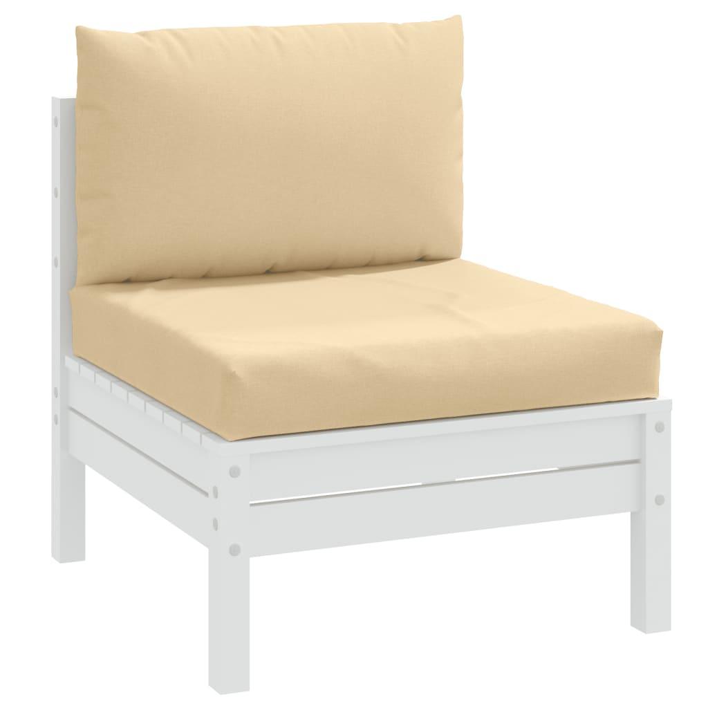 Pallehynder 2 stk. stof meleret beige billede