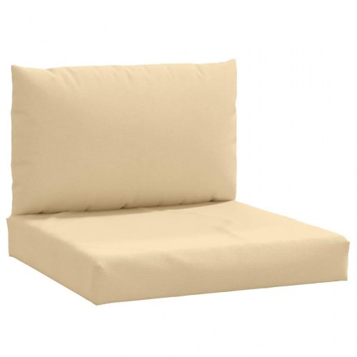 Pallehynder 2 stk. - stof, meleret beige