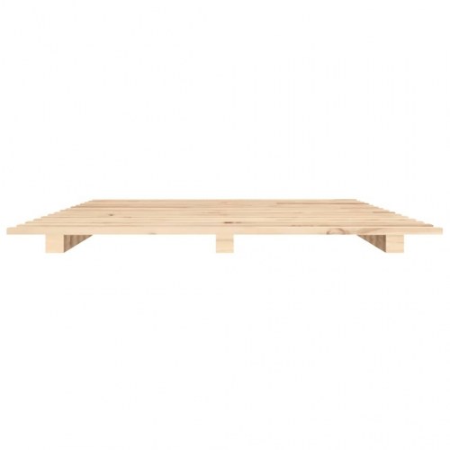Sengestel 75 x 190 cm - massivt fyrretræ, sort