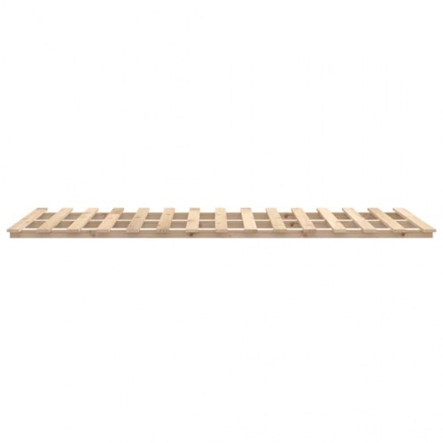 Sengestel 75 x 190 cm - massivt fyrretræ, sort