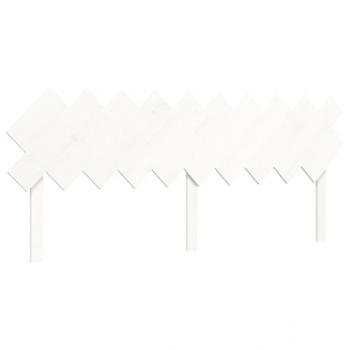 Sengeramme 200 x 200 cm i massivt fyrretræ - hvid