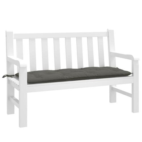 Hynde til havebænk 120x50x7 cm stof meleret mørkegrå