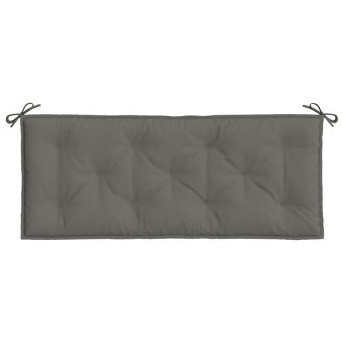 Hynde til havebænk 120x50x7 cm stof meleret mørkegrå