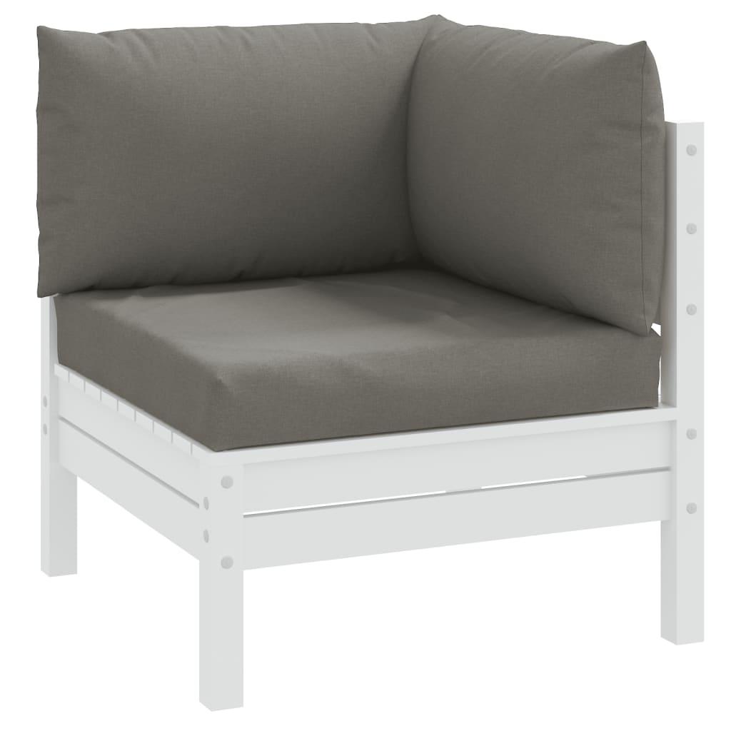 Pallehynder 3 stk. stof meleret mørkegrå billede