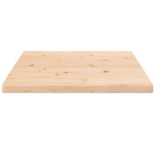 Bordplade 50x50x2,5 cm firkantet massivt fyrretræ