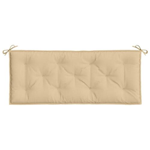 Hynde til havebænk 120x50x7 cm stof meleret beige