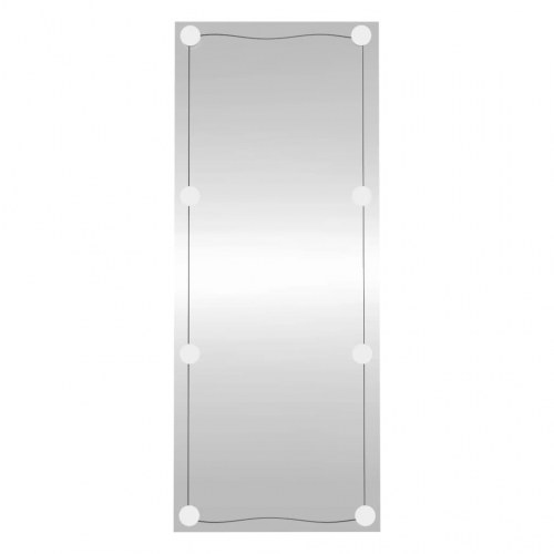 Vægspejl med LED-lys 40 × 100 cm - rektangulært glas