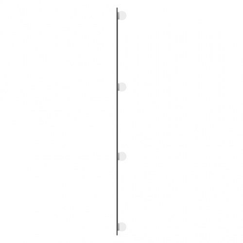 Vægspejl med LED-lys 40 × 100 cm - rektangulært glas