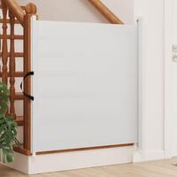 Udtrækkelig låge til kæledyr 117,5x125 cm hvid