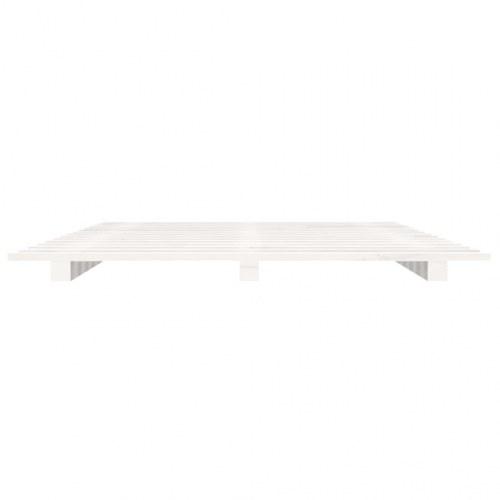 Sengestel 90x190 cm i massivt fyrretræ - hvid