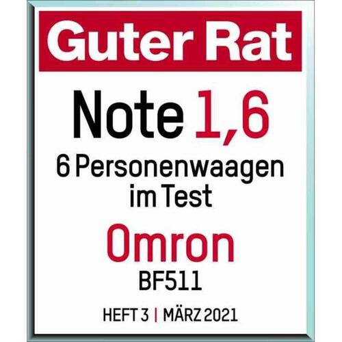 Digital badevægt Omron BF511 Kropsfedtforhold Blå