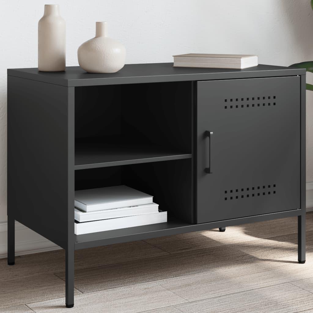 Tv Bord 68x39x50 5 Cm Stål Sort