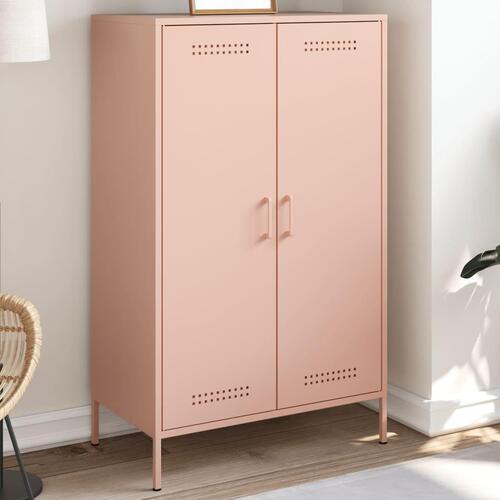Højskab 68x39x113 cm stål lyserød