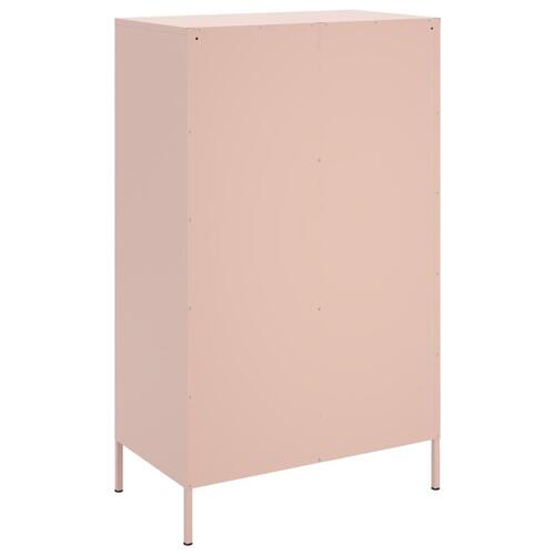 Højskab 68x39x113 cm stål lyserød