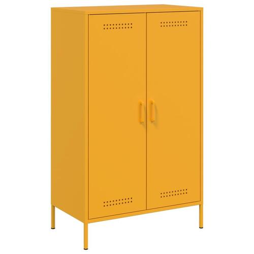 Højskab 68x39x113 cm stål sennepsgul