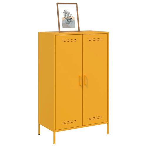 Højskab 68x39x113 cm stål sennepsgul