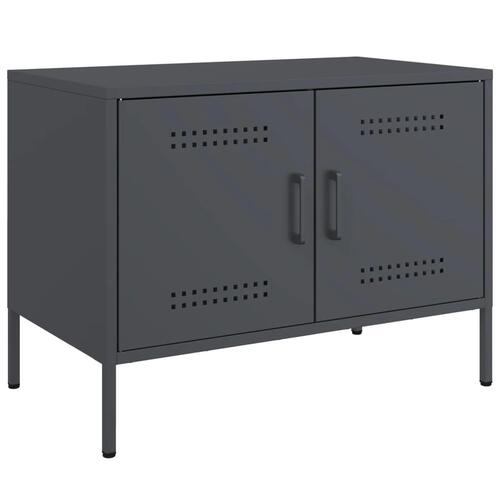 Tv-bord 68x39x50,5 cm stål antracitgrå