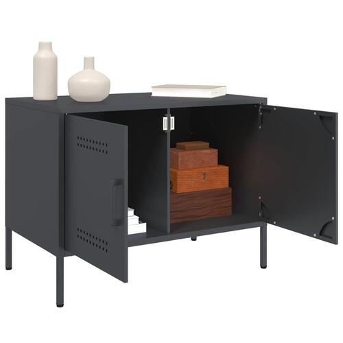 Tv-bord 68x39x50,5 cm stål antracitgrå