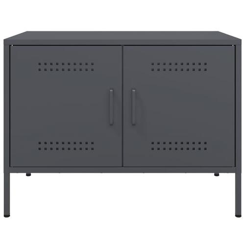 Tv-bord 68x39x50,5 cm stål antracitgrå
