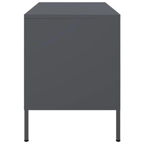 Tv-bord 68x39x50,5 cm stål antracitgrå