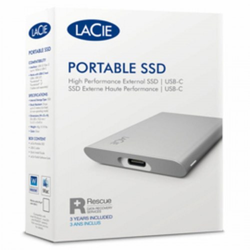 LaCie STKS500400 ekstern SSD 2,5" 500 GB - grå