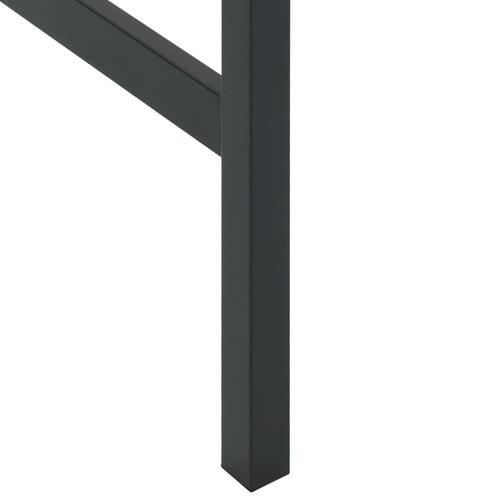 Barbord 100x50x110 cm pulverlakeret stål sort