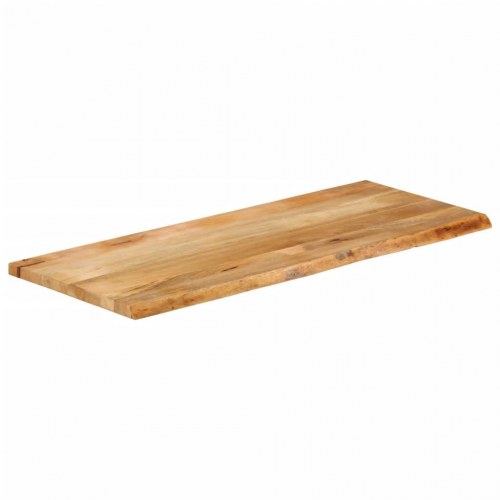 Bordplade i massivt mangotræ 140 x 60 x 2,5 cm - naturlig kant