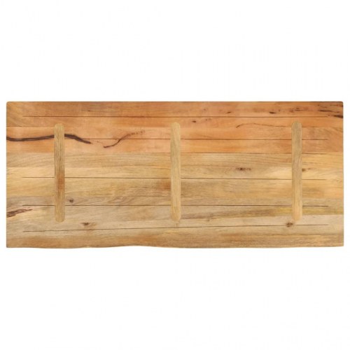Bordplade i massivt mangotræ 140 x 60 x 2,5 cm - naturlig kant