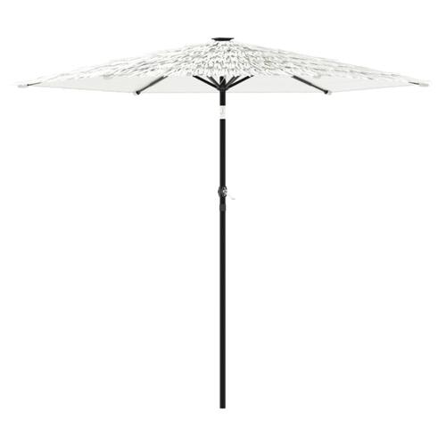 Haveparasol med stålstang 268x268x226 cm hvid