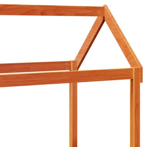 Husseng 90x200 cm massivt fyrretræ gyldenbrun