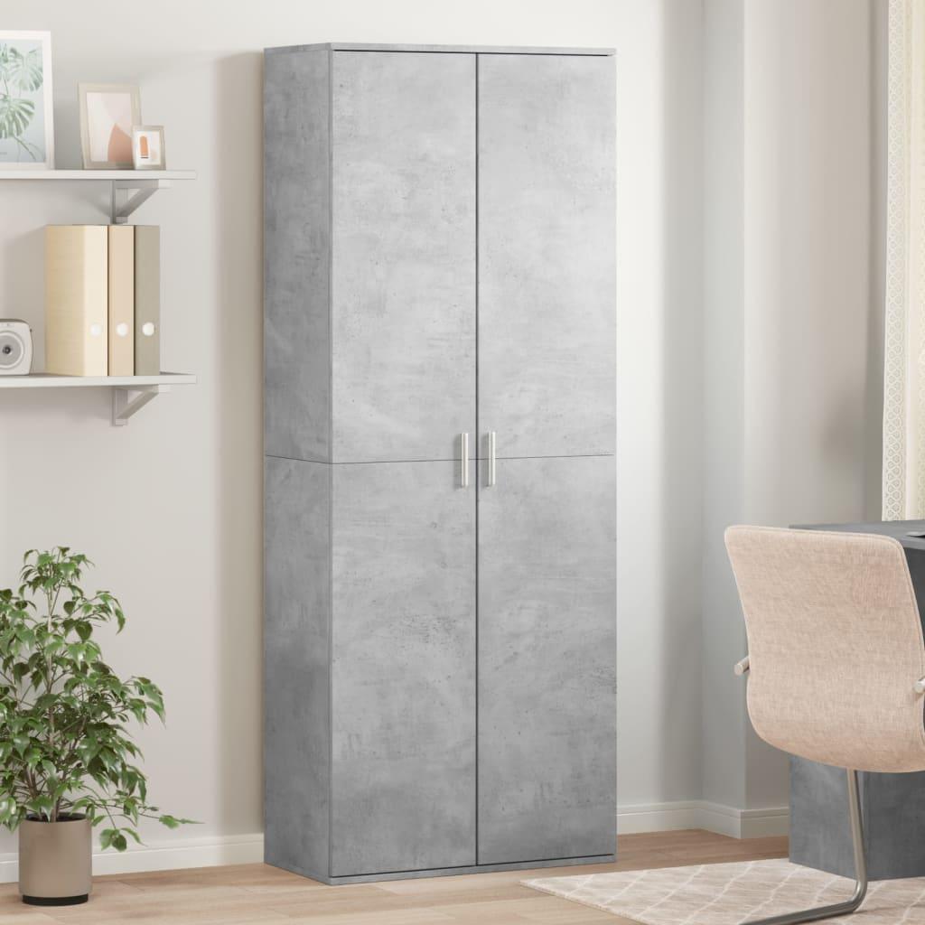 Højskab 70x35x180 cm konstrueret træ betongrå